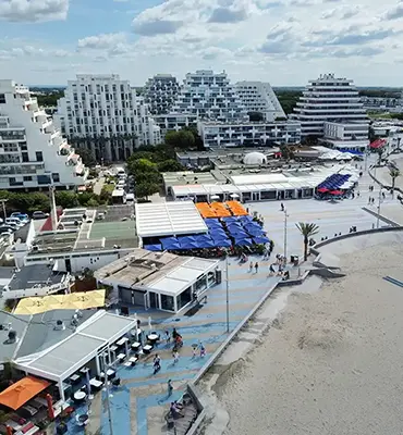 Retour dexperience installation de pergolas pour la renovation dun front de mer